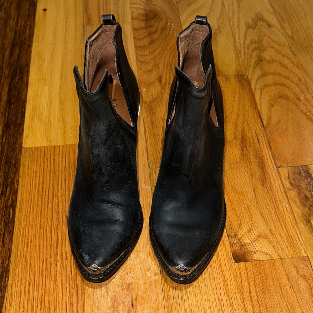 Jeffrey Campbell Black Ankle Booties